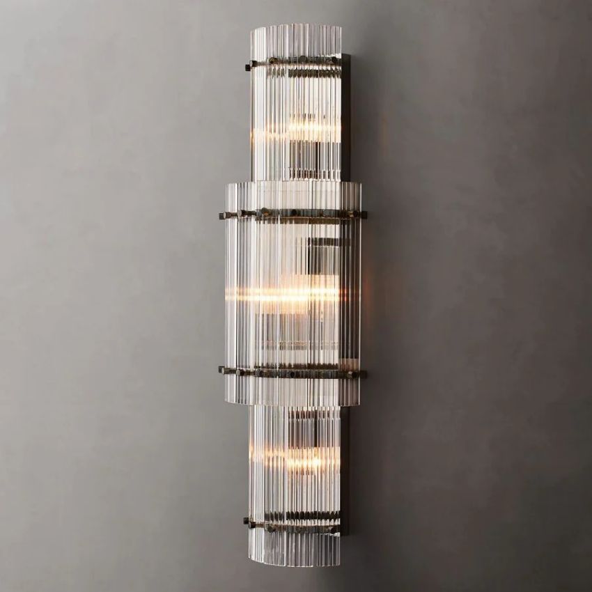 San Marco Vintage Glass Round Wall Sconce