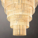 Amadeo Prismatic Array Grand Glass Chandelier 36"