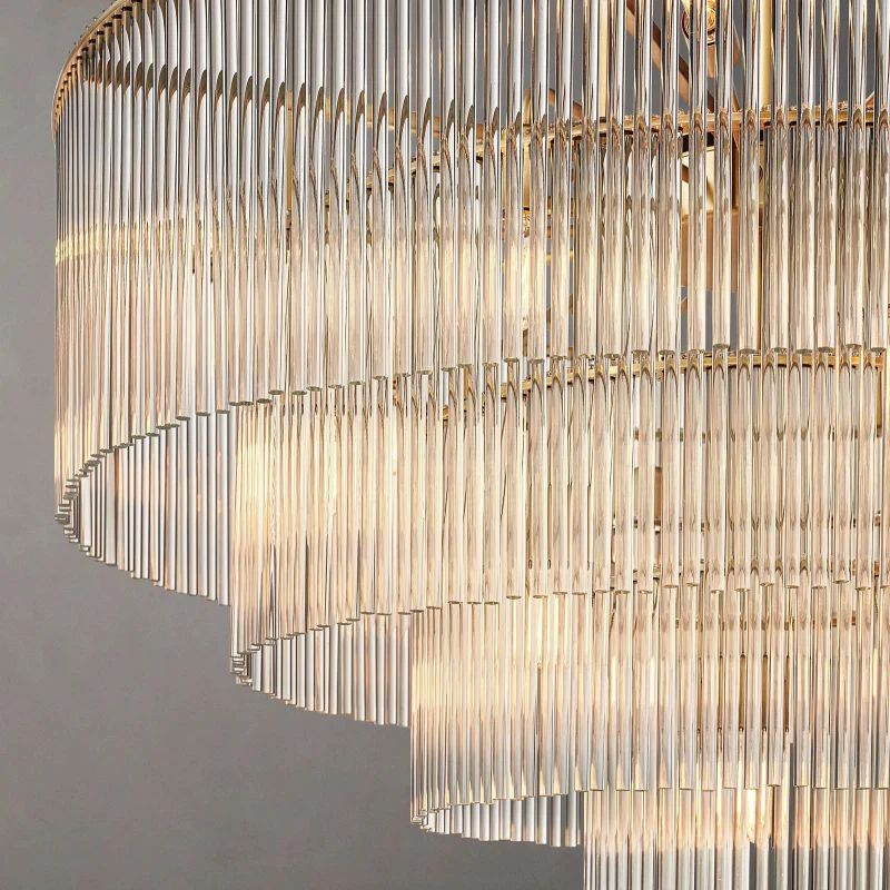 Amadeo Prismatic Array Round Chandelier 40"