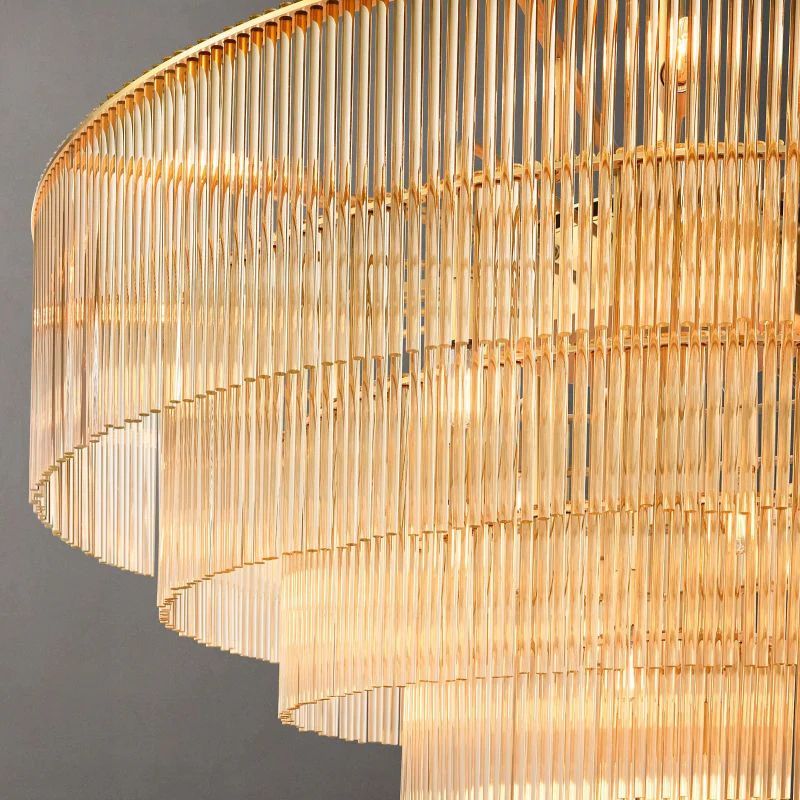 Amadeo Prismatic Array Round Chandelier 60"