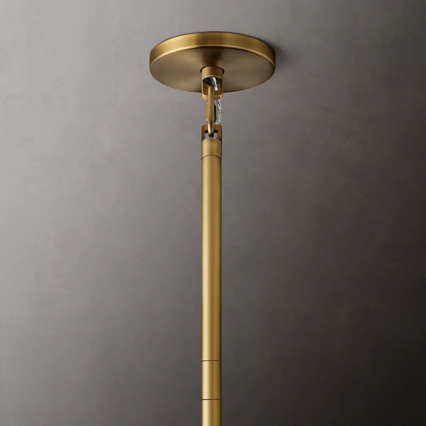 Cielo Lustred Glass Round Chandelier 48"