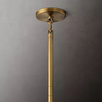 Cielo Lustred Glass Three-Tier Round Chandelier 48"