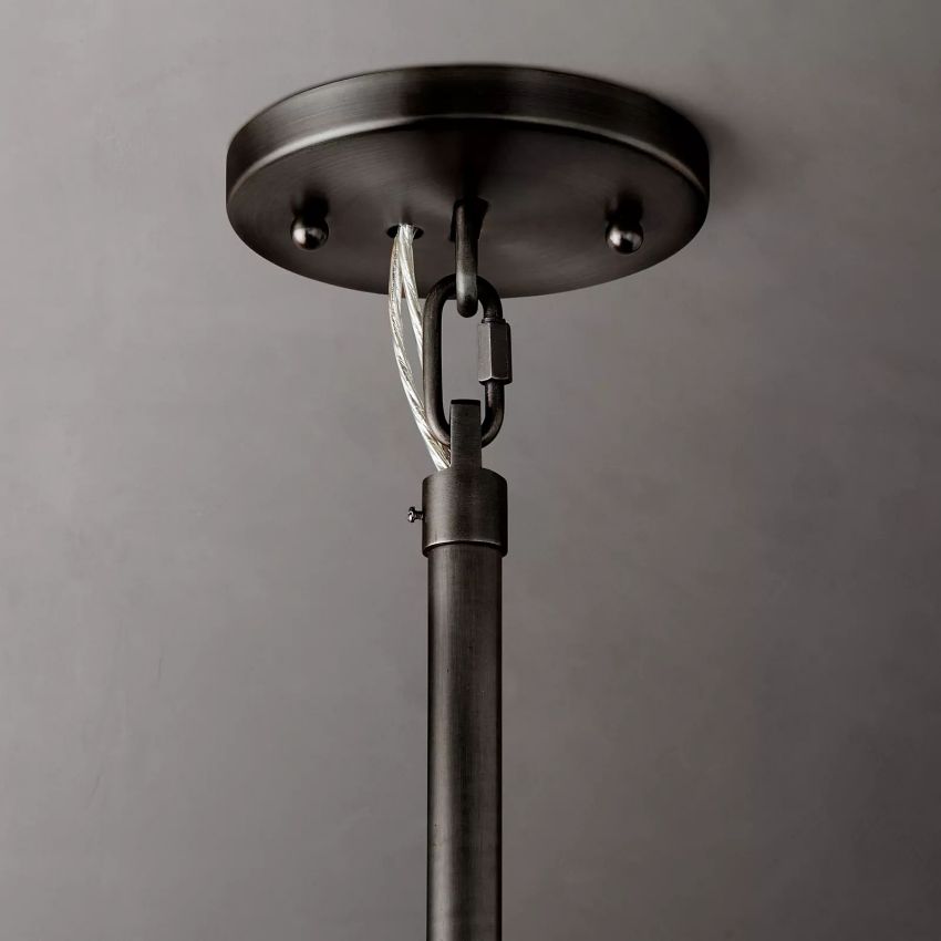 Cielo Lustred Glass Round Chandelier 48"