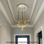 Aquitaine Faceted Cluster Round Chandelier 18"