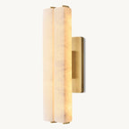 Audubon Sculpt Alabaster Double Wall Sconce