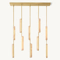 Audubon Sculpt Alabaster Linear Chandelier 54"
