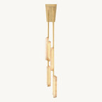 Audubon Sculpt Alabaster Linear Chandelier 54"