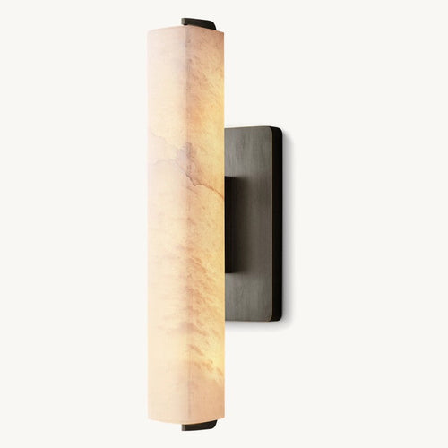 Audubon Sculpt Alabaster Single Wall Sconce
