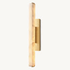 Audubon Sculpt Alabaster Single Wall Sconce