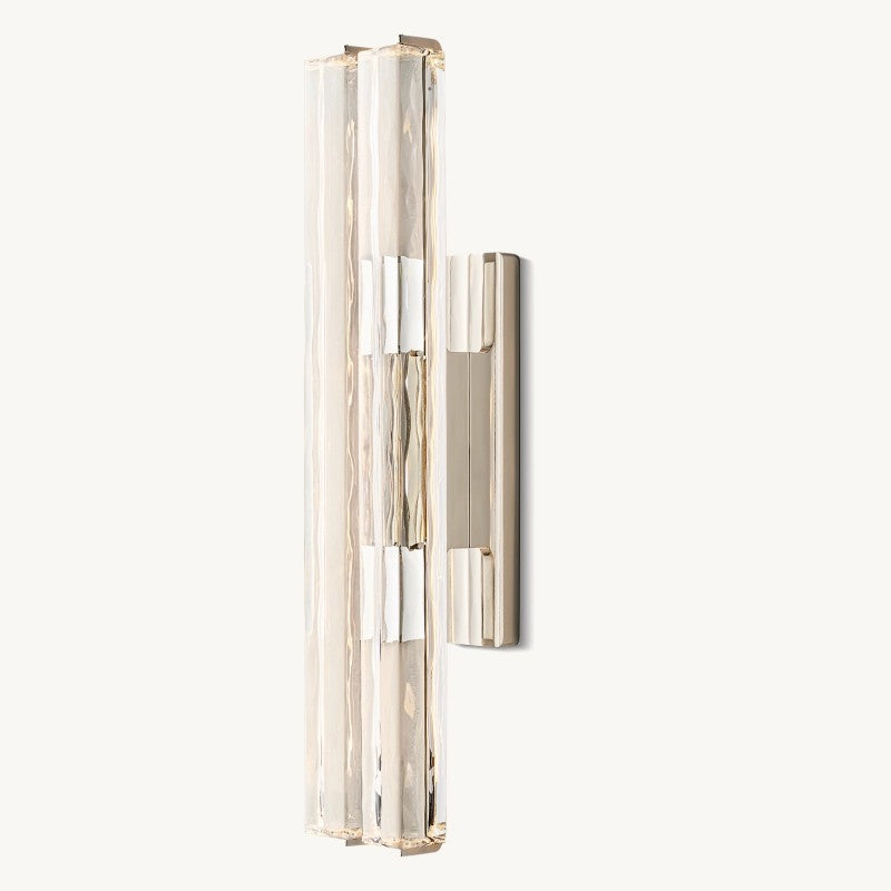 Audubon Sculpt Crystal Double Wall Sconce