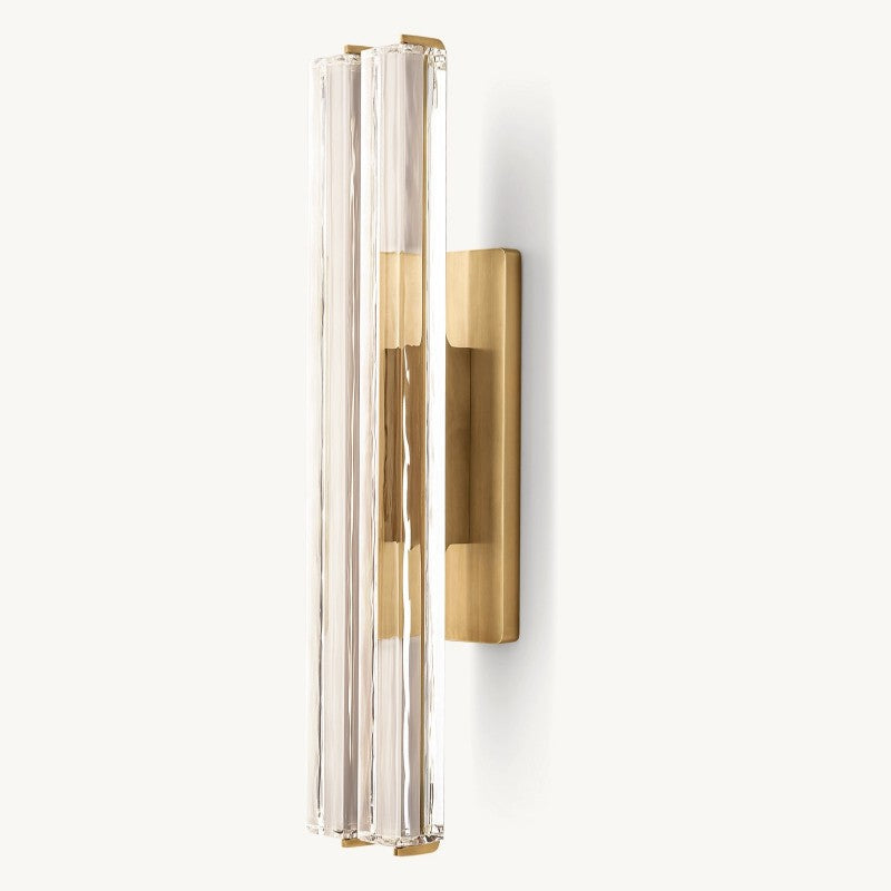 Audubon Sculpt Crystal Double Wall Sconce