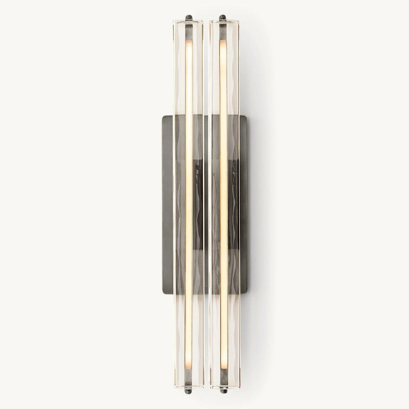 Audubon Sculpt Crystal Double Wall Sconce