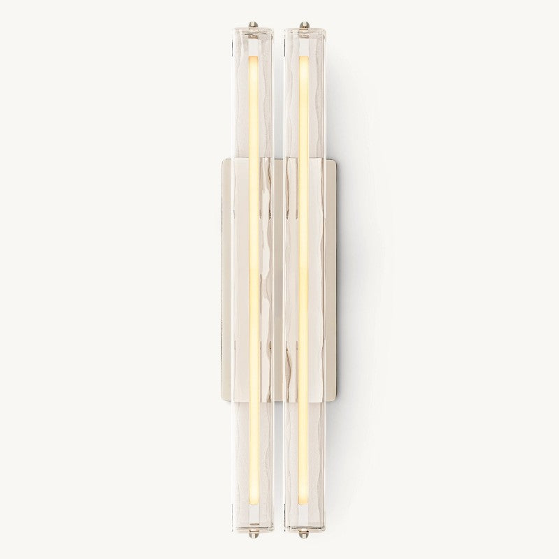 Audubon Sculpt Crystal Double Wall Sconce