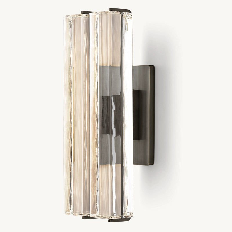 Audubon Sculpt Crystal Double Wall Sconce