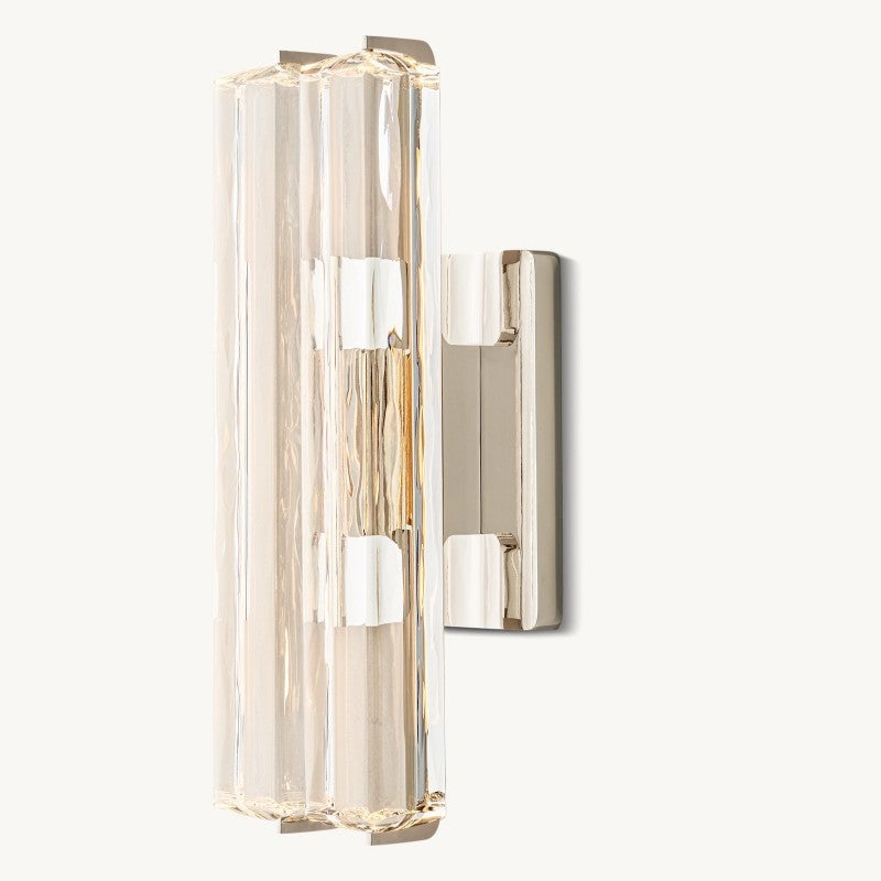 Audubon Sculpt Crystal Double Wall Sconce