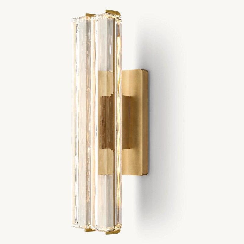Audubon Sculpt Crystal Double Wall Sconce