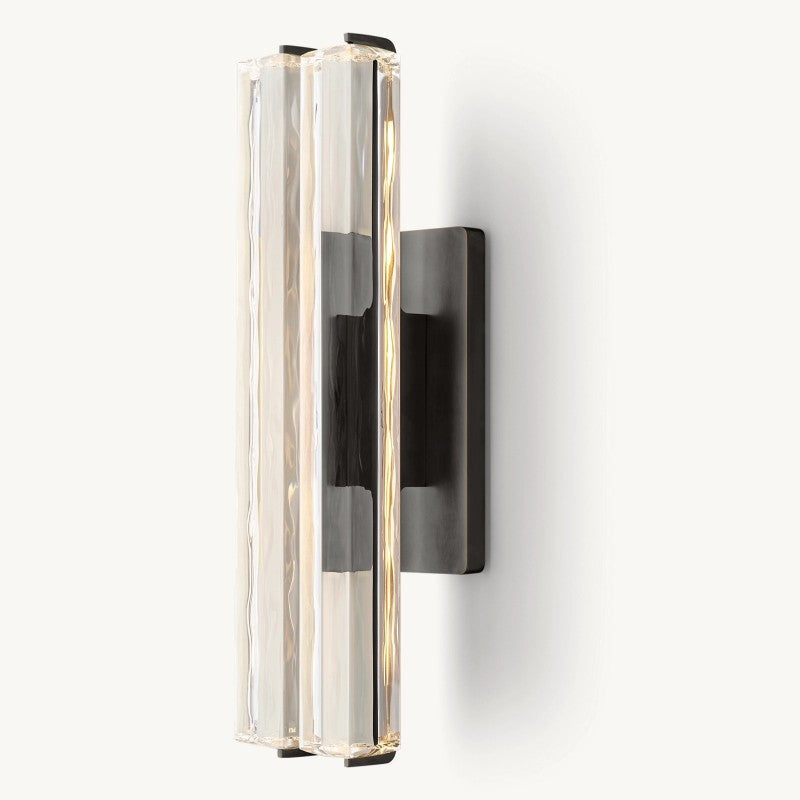 Audubon Sculpt Crystal Double Wall Sconce
