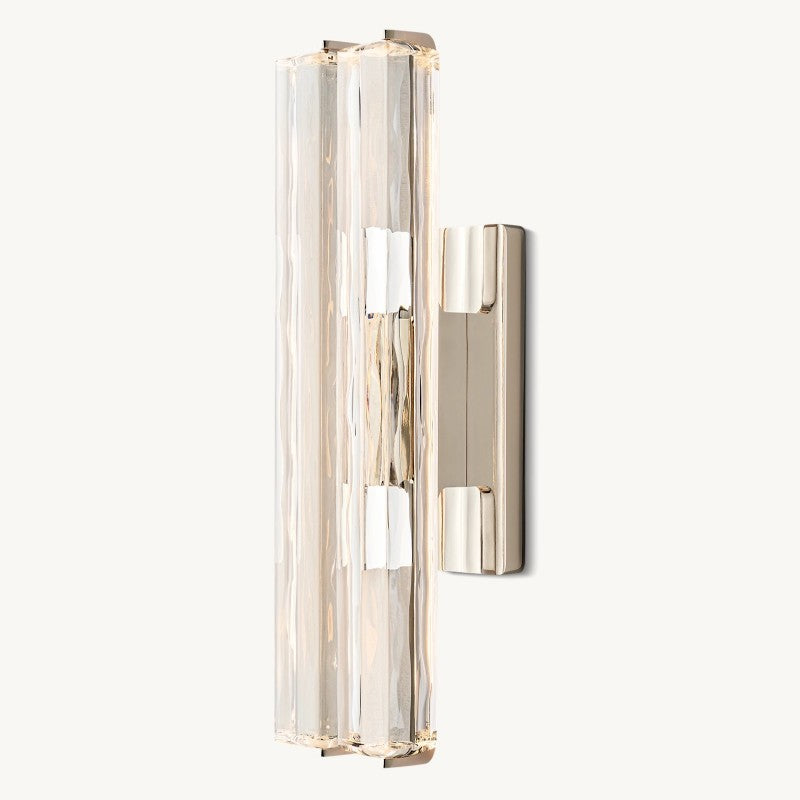 Audubon Sculpt Crystal Double Wall Sconce