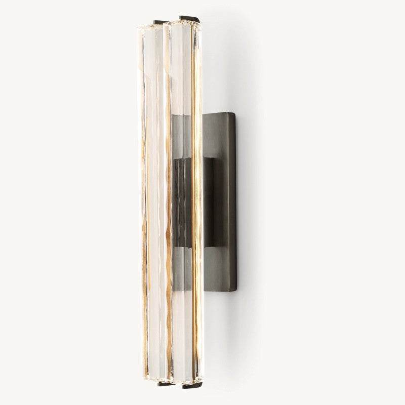 Audubon Sculpt Crystal Double Wall Sconce