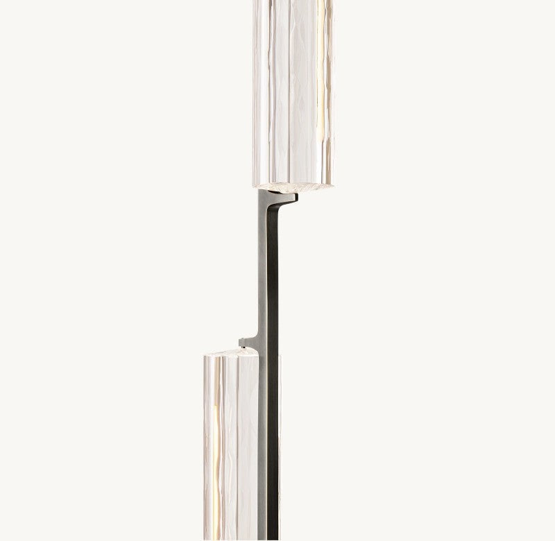 Audubon Sculpt Crystal Linear Chandelier 54"