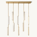 Audubon Sculpt Crystal Linear Chandelier 54"
