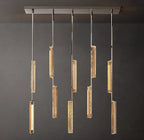 Audubon Sculpt Crystal Linear Chandelier 54"