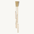 Audubon Sculpt Crystal Linear Chandelier 54"