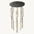 Audubon Sculpt Crystal Round Chandelier 40"