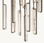 Audubon Sculpt Crystal Round Chandelier 56"