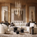 Audubon Sculpt Crystal Round Chandelier 56"