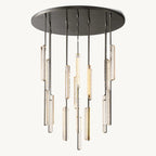 Audubon Sculpt Crystal Round Chandelier 56"
