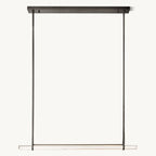 Audubon Sculpt Crystal Single Bar Linear Chandelier 60"