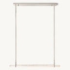 Audubon Sculpt Crystal Single Bar Linear Chandelier 60"