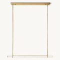 Audubon Sculpt Crystal Single Bar Linear Chandelier 60"