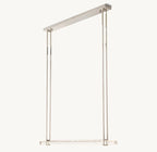 Audubon Sculpt Crystal Single Bar Linear Chandelier 60"