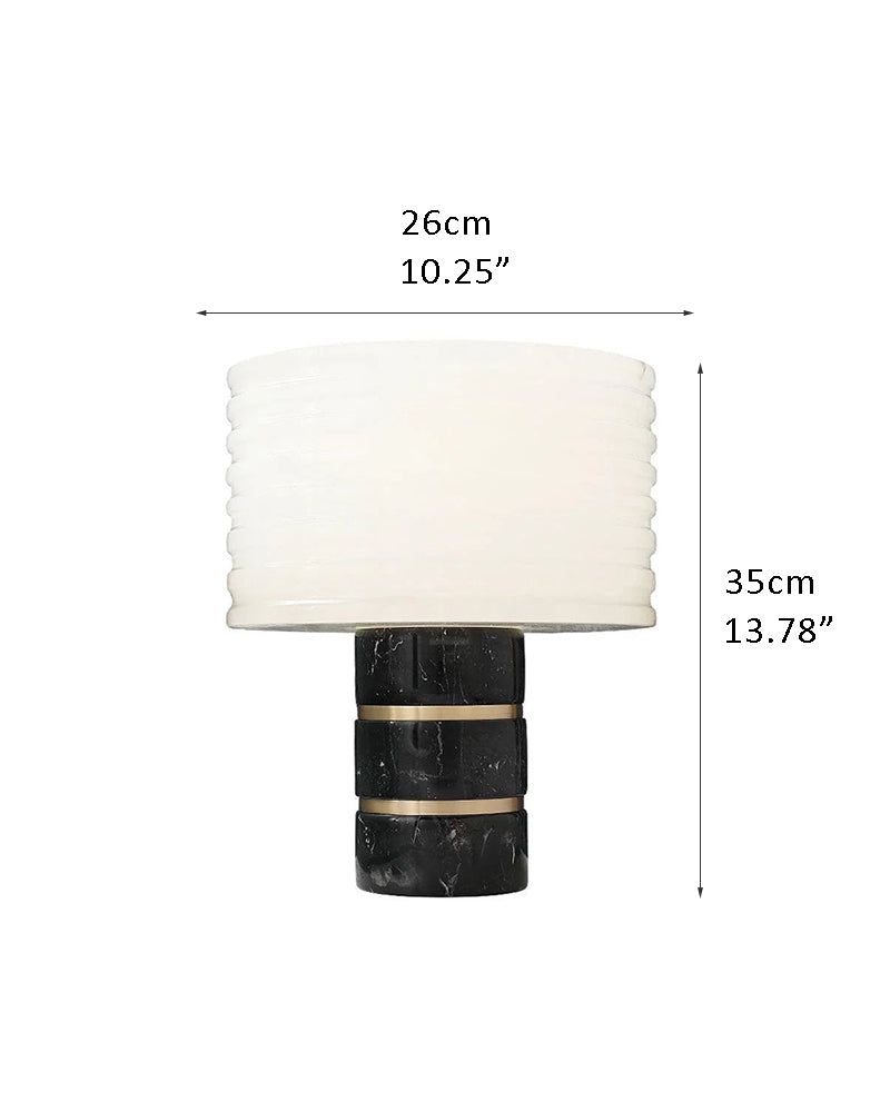 Elegant Lighting G9 Cloud Stone Alabaster Table Lamp Wide D10" & D11" 15W