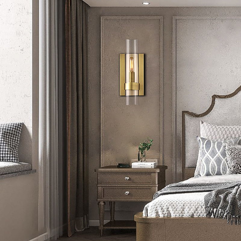 Ravelle Clear Glass Wall Sconce