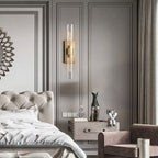 Ravelle Clear Glass Linear Wall Sconce
