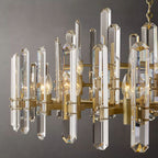 Monclair Radiant Crystal Linear Chandelier 72"