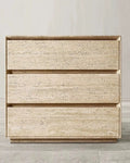 Natural Beige Travertine Multi-layer Storage Cabinet