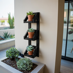 Rustic Wall Mounted Plant Shelf Hanging Planter For Balcony And Patio