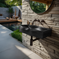 Handcrafted Live Edge Wood Vanity Sink For One Of A Kind Bathroom Decor