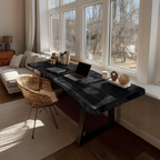 Mid Century Solid Wood Tabletop For Living Room Decor