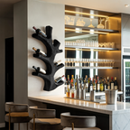 Luxury Wine Bottle Holder Wall Sculpture For Kitchen And Living Room