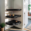 Modern Handcrafted Solid Wood Corner Shelf For Furniture Decor And Living Room