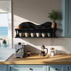 Handcrafted Kitchen Wall Shelf For Cozy Cooking Space