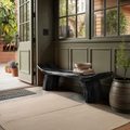 Solid Wood Entryway Bench For Foyer And Hallway Spaces