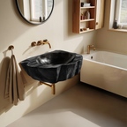 Handcrafted Wall Mounted Wooden Bathroom Sink For Custom Bathroom Decor