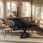 Kitchen Decor Modern Solid Wood Dining Table Minimal Legs