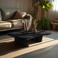 Modern Abstract Wooden Coffee Table For Entryway Decor